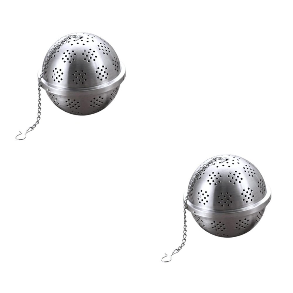 Cabilock 2pcs Stainless Steel Mesh Tea Infuser Clip Xl Reusable Spice Filter for Loose Leaf Spice Brewing Tea Diffuser for Mugs Pitchers