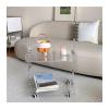 Coffee End Table Transparent Acrylic Side Table, Living Room Trolley Storage Cabinet, Home Mobile Coffee Table Bedside Table Side Table view 1