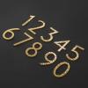 ARCVOX Hammered Brass Numerals Wall Decor, Metal Arabic House Numbers 0 to 9, Customizable Metal Signs for Home, Garden, Store, Cafe, Bar, Garage (Size : 3) view 2