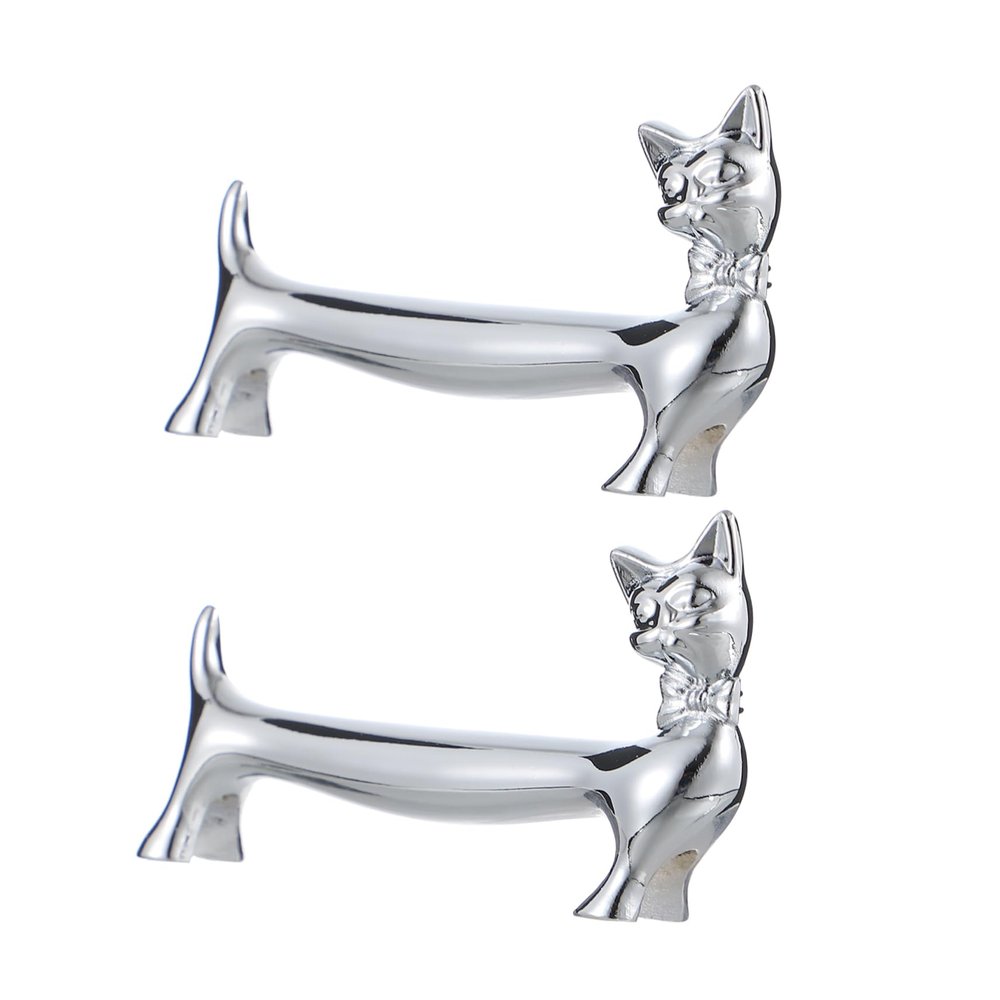 Ciieeo 2pcs Metal Chopstick Holder Storage Silverware Chopstick Rests Pillows Elegant Tableware Rack for Friends