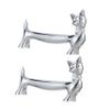 Ciieeo 2pcs Metal Chopstick Holder Storage Silverware Chopstick Rests Pillows Elegant Tableware Rack for Friends view 1