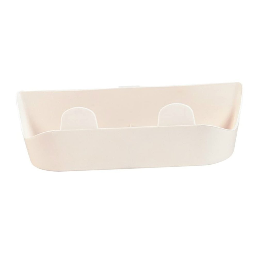 Holibanna 5pcs Wall-Mounted Slippers Rack Easy Install Bathroom Storage Organizer Self-Adhesive Hooks Space-Saving Plastic Shoes Holder Beige