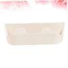 Holibanna 5pcs Wall-Mounted Slippers Rack Easy Install Bathroom Storage Organizer Self-Adhesive Hooks Space-Saving Plastic Shoes Holder Beige view 3