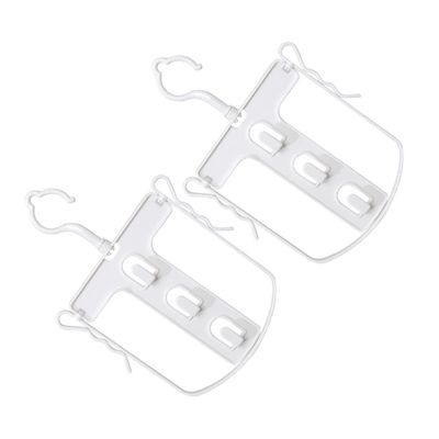 Holibanna 2pcs Rotatable Clothes Rack for Hoodies Outerwear Windproof Drying Hanger with Hat Clips Space-Saving Design for Home
