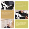 Holibanna 2pcs Rotatable Clothes Rack for Hoodies Outerwear Windproof Drying Hanger with Hat Clips Space-Saving Design for Home view 3