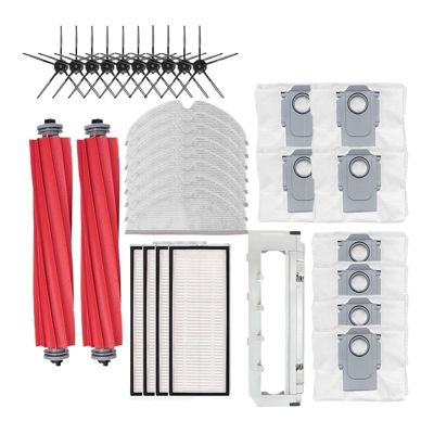 Robot Vacuum Cleaner Main Side Brush Mop Cloth Dust Bag Hepa Filter Parts.Compatible for Roborock Q7 Max Q7 Max+/T8 Accessories.