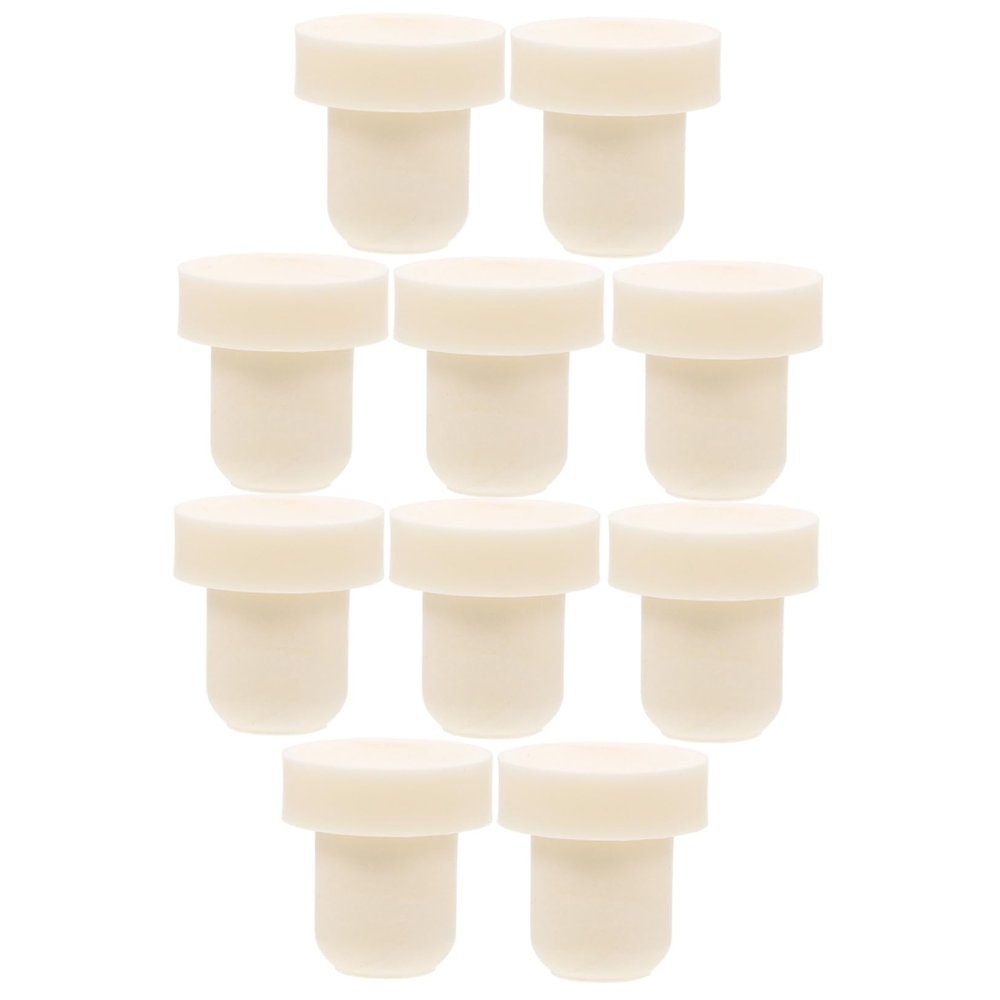 Ciieeo 10pcs Vacuum Cork Wine Bottle Stoppers Wine Preserver Bottle Plugs Stoppers Wood Sealing Effect