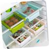 Cabilock Fridge Shelf Organizer Bin Set Sliding Drawer Bins for Refrigerator Store Produce Snacks view 2