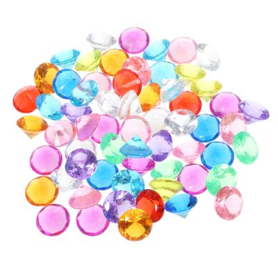 Ciieeo DIY Diamond Decor 300 Pieces Acrylic Gems Vase Filler Smooth Edges for Party Decorations
