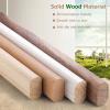 Clothes Hanging Rod Laundry Room Wood Rustic Closet Rod for Curtain Room Divider with Support Kits, Wall Closet Bar for Wardrobe Assistant Corner, Space-Saving Hanging Clothes Rack ( Size : 40cm/15.7 view 2