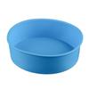 Cabilock 3pcs Round Baking Pan Silicone Cake Non-stick Easy for Birthday Layer Cakes Random Color view 3