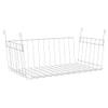 ClosetMaid Wire Hanging Shelf Basket for Storage, Organization in Closet or Pantry, No Assembly or Installation, Durable, 10.68" D x 18.39" W x 7.99" H, White & 3937 Packet Pal, White view 2