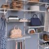 ClosetMaid Wire Hanging Shelf Basket for Storage, Organization in Closet or Pantry, No Assembly or Installation, Durable, 10.68" D x 18.39" W x 7.99" H, White & 3937 Packet Pal, White view 4