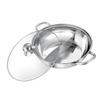 Ciieeo 1set Stainless Steel Double Flavor Hot Pot Household Multi-purpose Stockpot Lid Design for Induction Gas and Electric Stoves for Chinese Style Cooking view 1