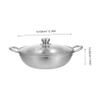Ciieeo 1set Stainless Steel Double Flavor Hot Pot Household Multi-purpose Stockpot Lid Design for Induction Gas and Electric Stoves for Chinese Style Cooking view 2