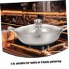 Ciieeo 1set Stainless Steel Double Flavor Hot Pot Household Multi-purpose Stockpot Lid Design for Induction Gas and Electric Stoves for Chinese Style Cooking view 4