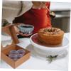 BIUDECO 10pcs Heart-shaped Window Muffin Boxes Food Container for and Desserts Easy to Assemble Portable Packaging for and Events view 3