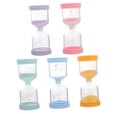 Ciieeo 5pcs Sand Timer Hourglass Decor Sandglass for Home Office Classroom Lightweight and Compact Desktop Timer for Cooking Games and Special Occasions