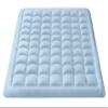 Twin Size- 3 Piece 800 GSM Down Alternative 3 Inch Thick Upto 15" Deep Pocket Fitted Mattress-Topper Protector for Extra Soft Comfortable Sleep for All Season- Twin(39X75 Inche), Light Blue view 1