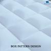 Twin Size- 3 Piece 800 GSM Down Alternative 3 Inch Thick Upto 15" Deep Pocket Fitted Mattress-Topper Protector for Extra Soft Comfortable Sleep for All Season- Twin(39X75 Inche), Light Blue view 4
