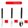 WHIERGGIN Silverware Set, 3/12/18/24 Pieces Steak Knives, Forks And Spoons Restaurant Stainless Steel Tableware Home Tableware Set (Color : Black, Size : 8Set-24Pcs) view 2