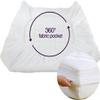 Queen Size- 1 Piece 800 GSM Down Alternative 3 Inch Thick Upto 15" Deep Pocket Fitted Mattress Topper Protector Extra Soft Comfortable Sleep for All Season- Queen(60X80 Inche), White view 4