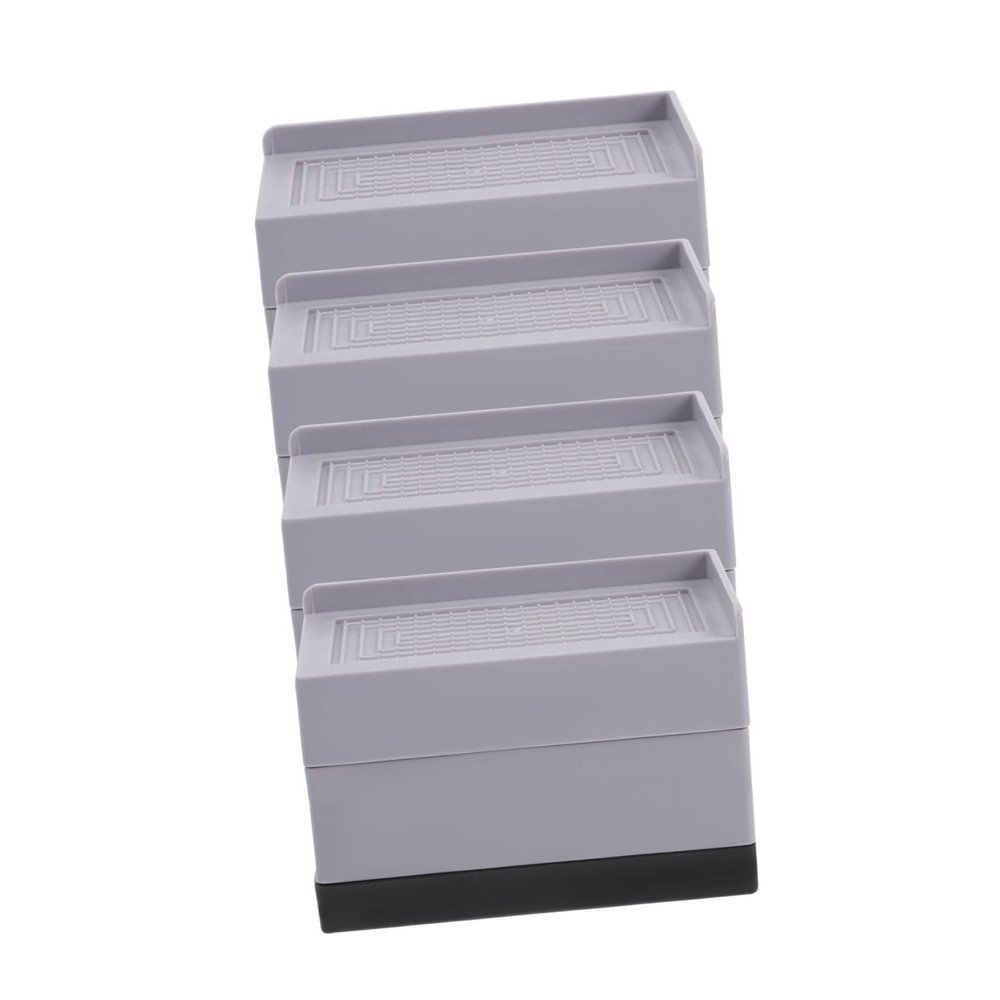 Ciieeo 4pcs Anti-Skid Furniture Leg Risers, 11.5x6x7.5cm