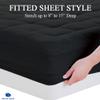 Queen Size- 3 Piece 800 GSM Down Alternative 3 Inch Thick Upto 15" Deep Pocket Fitted Mattress-Topper Protector for Extra Soft Comfortable Sleep for All Season- Queen(60X80 Inche), Dark Grey view 3