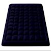 Queen Size- 1 Piece 800 GSM Down Alternative 3 Inch Thick Upto 15" Deep Pocket Fitted Mattress-Topper Protector for Extra Soft Comfortable Sleep for All Season- Queen(60X80 Inche), Navy Blue view 1