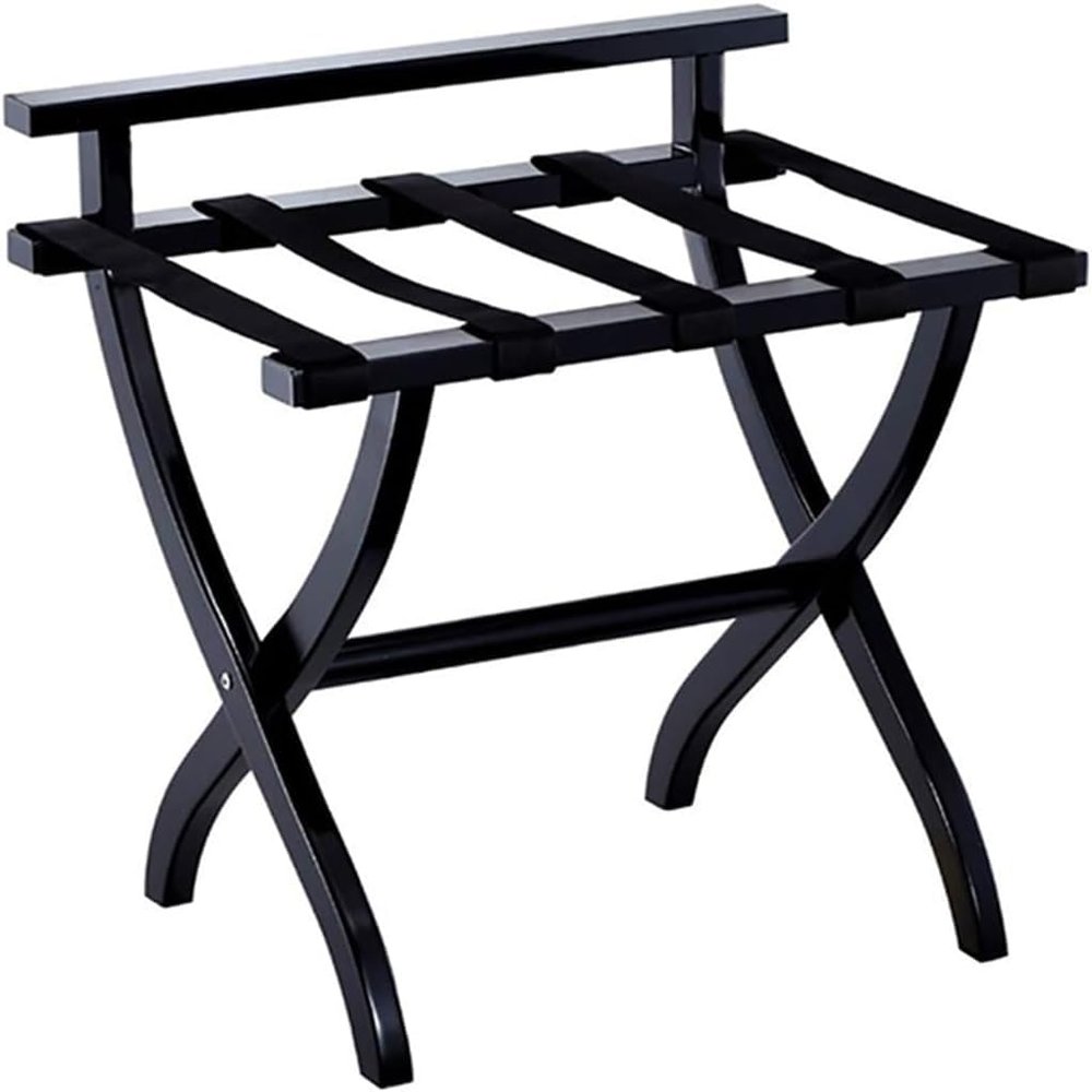 Luggage Rack Suitcase Stand for Guest Room Folding, Home Bedroom Suitcase Travel Chest Storage Stand, Luggage Stand with Nylon Straps, Home Foldable Luggage Display Shelf, 60X45X67CM ( Size : 1Pcs )
