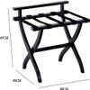 Luggage Rack Suitcase Stand for Guest Room Folding, Home Bedroom Suitcase Travel Chest Storage Stand, Luggage Stand with Nylon Straps, Home Foldable Luggage Display Shelf, 60X45X67CM ( Size : 1Pcs ) view 2