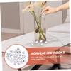 Ciieeo 260pcs Transparent Fake for Decoration Realistic Irregular Shape Reusable Ice Props for Home Shop Party and Photography for Vase Filler and Beverage Displays view 2