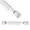 Tension Curtain Rods, Adjustable Expandable Shower Rod Non-Slip Non Drill Tension Rod for Bathroom, Closet, Window, Room Divider(Color:White,Size:70cm-120cm) view 1