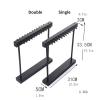 Jewelry Rack Jewelry Display Rack Minimalistic Black Walnut Color Retro Necklace Holder Hanging Prayer Beads Bracelet Fashion Jewelry Display Standd Jewelry Stand Holder (Color : Single) view 2