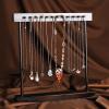 Jewelry Rack Jewelry Display Rack Minimalistic Black Walnut Color Retro Necklace Holder Hanging Prayer Beads Bracelet Fashion Jewelry Display Standd Jewelry Stand Holder (Color : Single) view 4