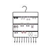 WAOCEO Jewelry Rack 10 Hook Wall Earring Jewelry Organizer Earring Organizer Hanging Holder Necklace Display Stand Jewelry Hange Jewelry Stand Holder (Color : Black) view 1