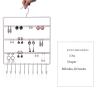 WAOCEO Jewelry Rack 10 Hook Wall Earring Jewelry Organizer Earring Organizer Hanging Holder Necklace Display Stand Jewelry Hange Jewelry Stand Holder (Color : Black) view 2