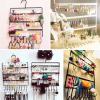 WAOCEO Jewelry Rack 10 Hook Wall Earring Jewelry Organizer Earring Organizer Hanging Holder Necklace Display Stand Jewelry Hange Jewelry Stand Holder (Color : Black) view 4