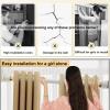 LOTOAK Tension Curtain Rods, Adjustable Expandable Shower Rod Non-Slip Non Drill Tension Rod for Bathroom, Closet, Window, Room Divider(Color:Green,Size:40cm-55cm) view 2