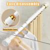 LOTOAK Tension Curtain Rods, Adjustable Expandable Shower Rod Non-Slip Non Drill Tension Rod for Bathroom, Closet, Window, Room Divider(Color:Green,Size:40cm-55cm) view 4