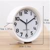 HARAY Alarm Clocks 6-Inches Round Alarm Clock with Arabic Numerals, Non-Ticking Silent, Backlight, Battery Operated Kids Alarm Clocks (Color : A), WANGJIANJUN2023 view 2