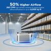 Moiswell 155 Pints Commercial Dehumidifier with Pump and Drain Hose, Energy Star Certified Crawl Space dehumidifier, Industry Water Damage Unit for up to 6,000 sq ft Basements view 4