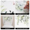Fumwase 2pcs Toilet Tank and Seat Stickers Set with Different Patterns Self-Adhesive Green Leaf Removable Toilet Stickers Decals Waterproof Toilet Lid Decals for Bathroom Wall Decor view 3