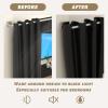 UIOSANRT Wrap Around Curtain Rods for Windows 48 to 84 inch,5/8" Small Diameter Adjustable Heavy Duty Silver Curtain Rod With Brackets Blackout Curtain Rod view 4
