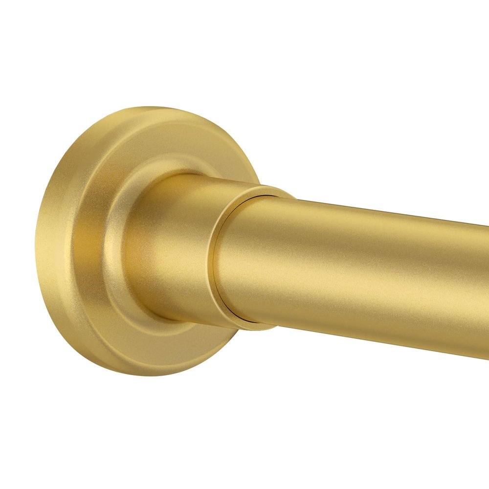 Shower Curtain Rod Adjustable 32"-93", Tension Shower Curtain Rod No Drilling Stainless Steel Rust Proof for RV Bathroom Shower Stall Apartment, Gold