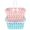 HOLIDYOYO Hollow Basket for Fruit Storage Small Plastic Baskets Handles for Laundry Room view 1