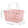 HOLIDYOYO Hollow Basket for Fruit Storage Small Plastic Baskets Handles for Laundry Room view 4
