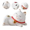 Ciieeo 1pc Ceramic Cat Model Ornament Decorative Photography Prop for Home Office Stylish Desktop Adornment for Housewarming Collectors view 3