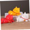 Ciieeo 1pc Ceramic Cat Model Ornament Decorative Photography Prop for Home Office Stylish Desktop Adornment for Housewarming Collectors view 4