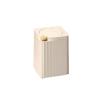 Trash Can Trash Can with Lid Household Light Luxury Living Room Desktop Large Capacity Press Pop Lid Toilet Bathroom Kitchen Waste Basket Trash Can Wastebasket (Color : White, Size : Small) view 1